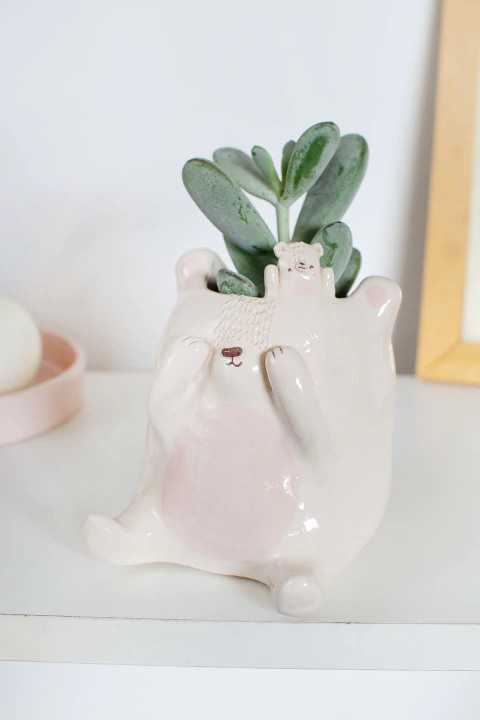 Maceta contenedor gordito - Jugando a la escondida