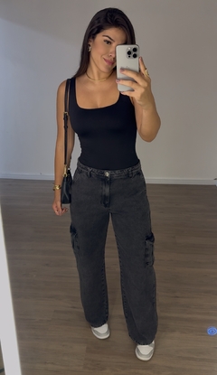 Calça Jeans Cargo - comprar online