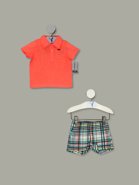 Conjunto Polo e Bermuda Carter's Infantil (NOVO) - comprar online