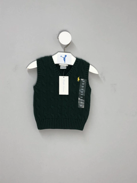 Colete Linho Verde Ralph Lauren Infantil (NOVO)