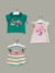 Conjunto Bebê Primark 3 Peças Sereia Infantil