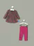 Conjunto Blusa Fleece e Legging Rosa Child Of Mine