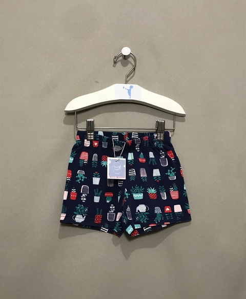 Short Estampado Vaso Flores Malwee