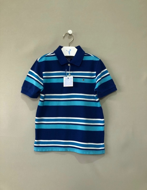 Polo Infantil Listrada Azul Tommy Hilfiger