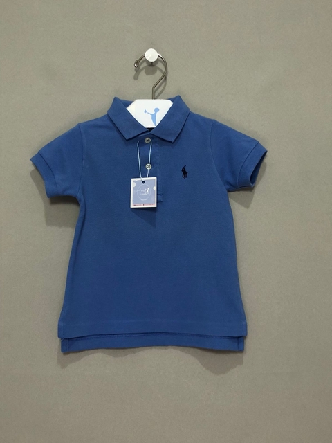Camisa Polo Manga Curta Ralph Lauren Azul