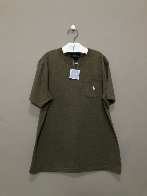 Camiseta Infantil Ralph Lauren Verde Musgo