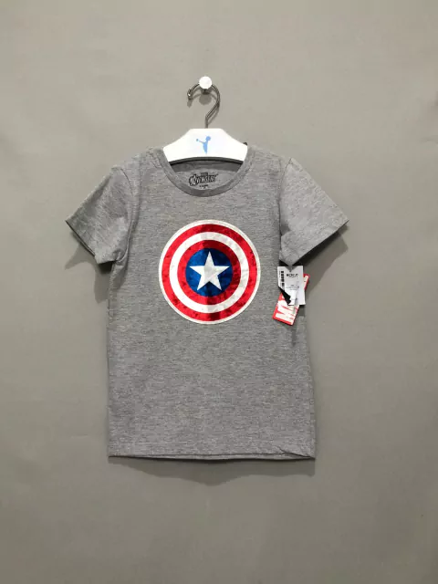 Camiseta Cinza Capitão América Infantil