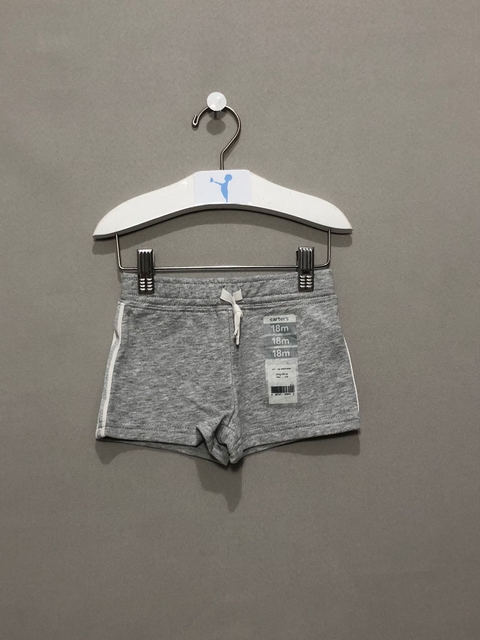 Short Moletom Cinza Carter's Novo Infantil