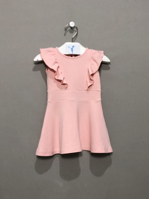 Vestido Infantil Rosa Bardot Junior