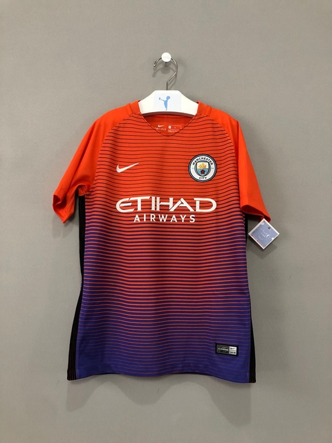 Camisa Nike Manchester City Laranja Infantil