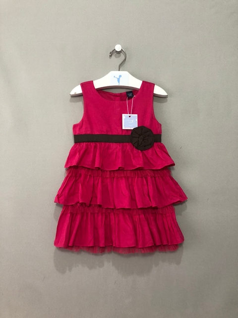 Vestido Babado Rosa Gap Infantil