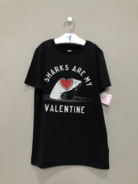 Camiseta Preto Tubarão Old Navy Infantil