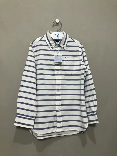 Camisa Branco Listrado Tommy Hilfiger Infantil
