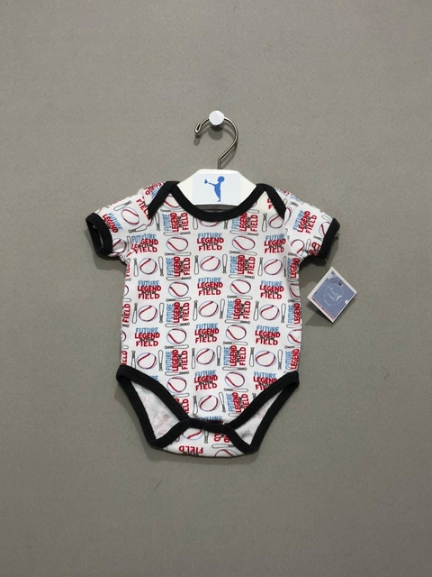 Body Estampado Baseball Swiggles Bebê
