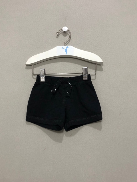 Short Moletom Preto Okie Dokie Bebê