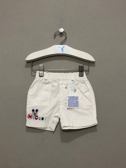 Bermuda Disney Mickey Branco Infantil