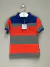 Camisa Polo Nautica Listrado Azul e Laranja Infantil - comprar online