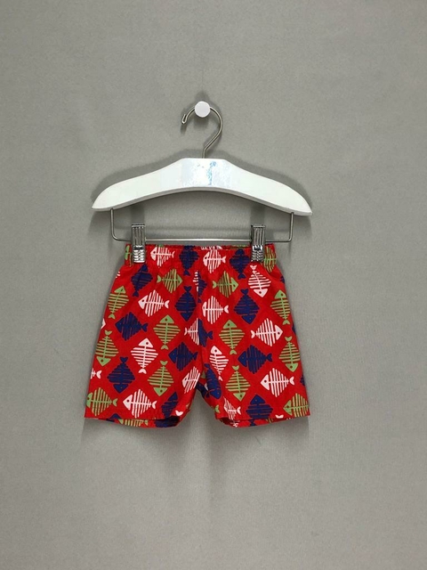 Short Kyly Tactel Peixe Infantil