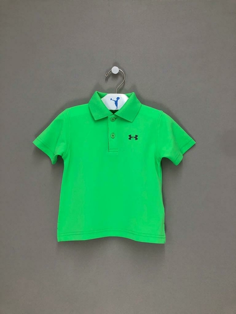 Camisa Polo Verde Neon Under Armour Infantil