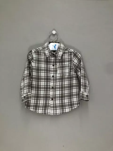 Camisa Xadrez Bege Carter's Infantil