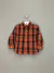 Camisa Xadrez Laranja Tommy Hilfiger Infantil