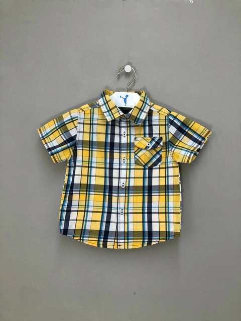 Camisa Xadrez Amarelo Healthtex Infantil