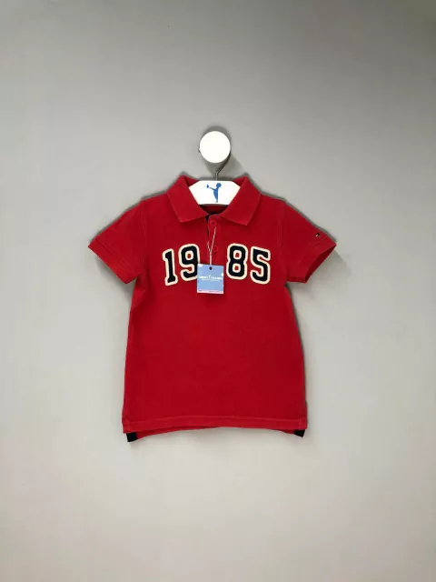 Camisa Polo Tommy Hilfiger Vermelho Infantil
