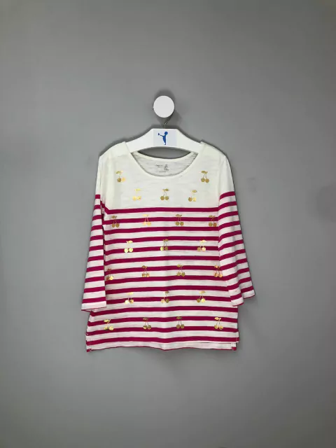 Camiseta Gap Listrado Branco Infantil