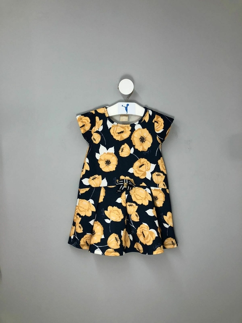 Vestido Colorittá Florido Azul Infantil