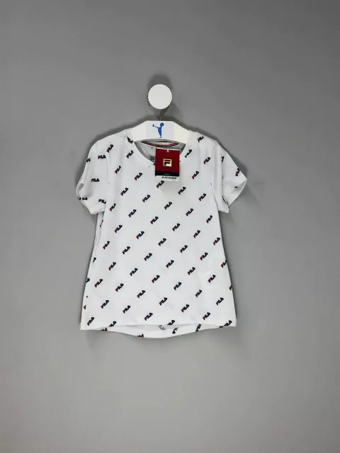 Camiseta Infantil Fila Branco Novo