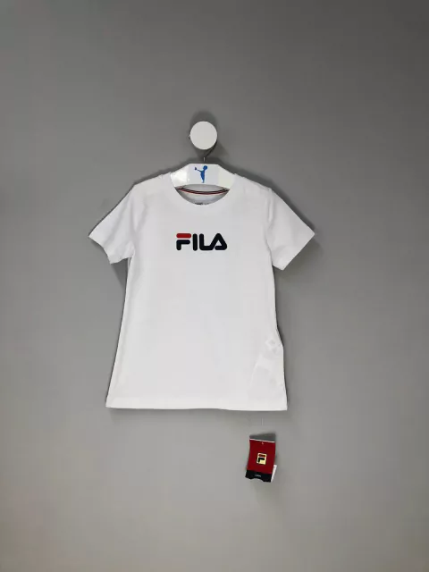 Camiseta Fila Infantil Branco Novo