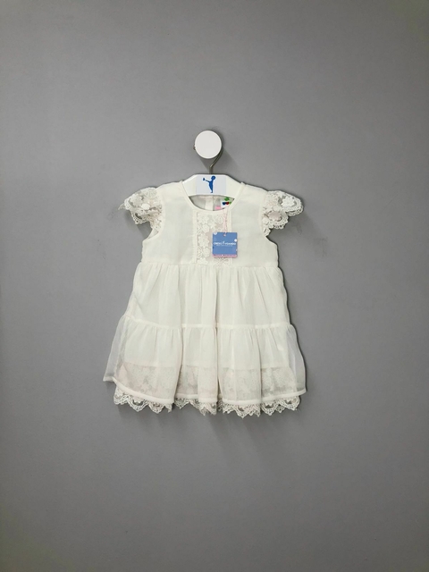 Vestido Off White Puc Infantil