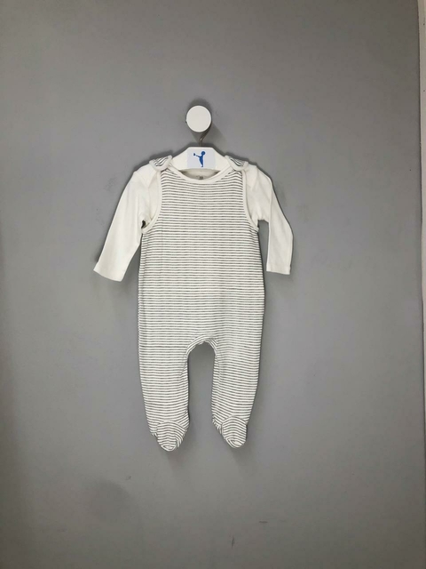 Macacão e Camiseta Manga Longa Baby Club