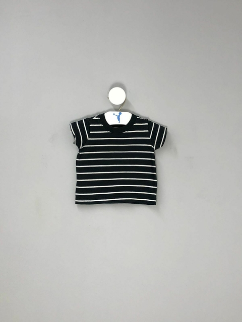 Camiseta Bebe Listrada Carter's Preto
