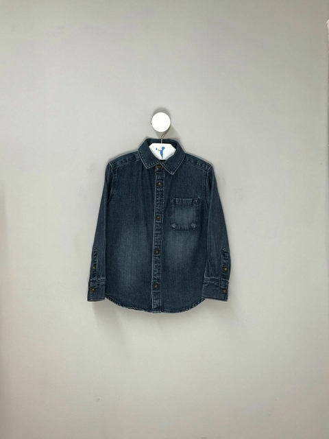 Camisa Jeans Escuro Carter's Infantil