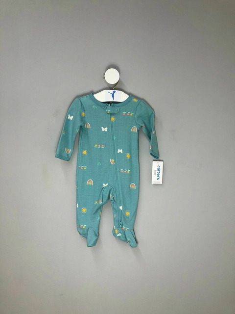 Macacão Bebe Borboleta e Arco Iris Carters Novo
