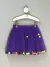 Saia Tule Roxa com pom pom. - comprar online