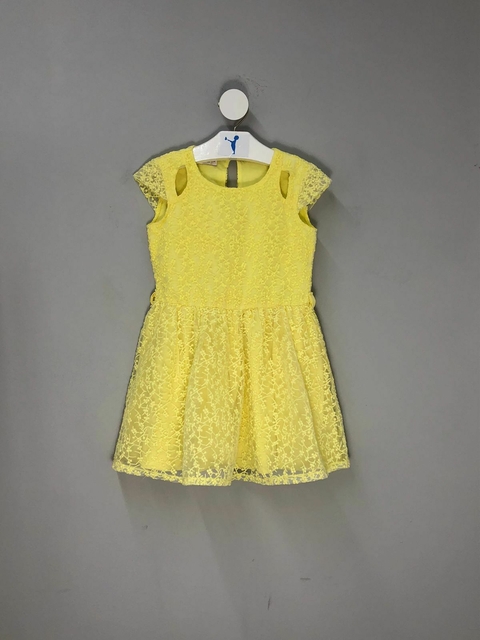 Vestido Amarelo Carinhoso Infantil