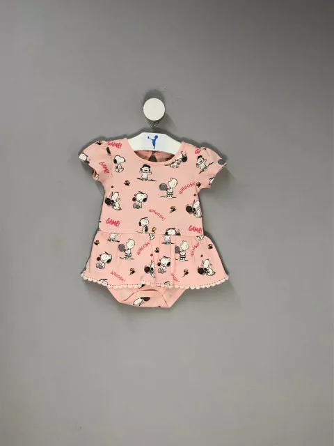 Body Bebê com Babado Snoopy Peanuts