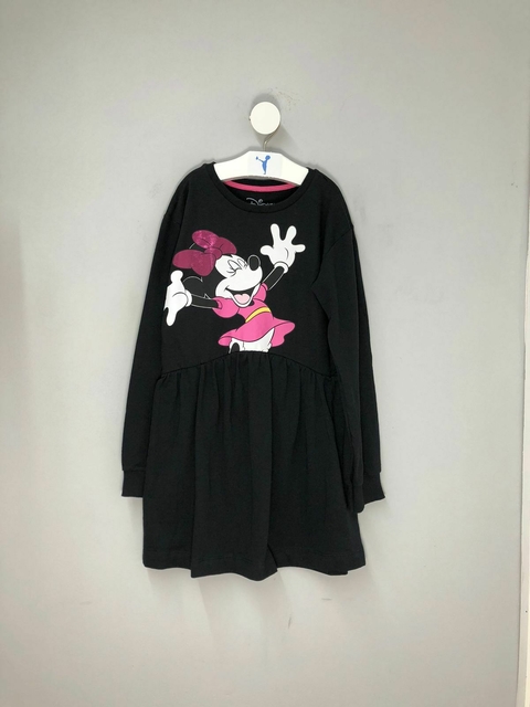Vestido Moletom Manga Longa Minnie Disney