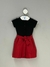 Vestido Infantil Preto e Vermelho Ralph Lauren - Cresci Voando - Brechó Infantil Online