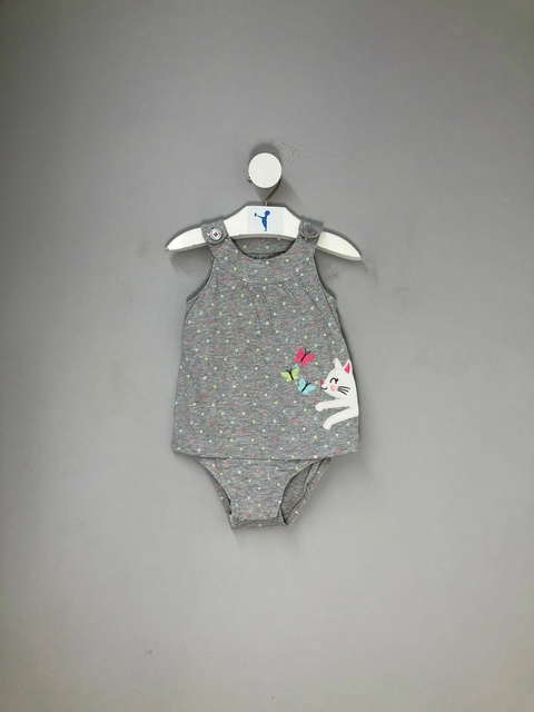 Body Vestido Regata Carter's Poá Gatinha