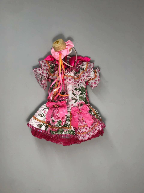 Vestido Festa Junina de Luxo Pinkninas Com Bolsa e Tiara - comprar online