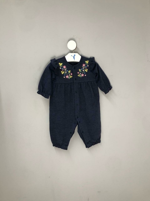 Macacão Bebê Azul Petroleo - comprar online