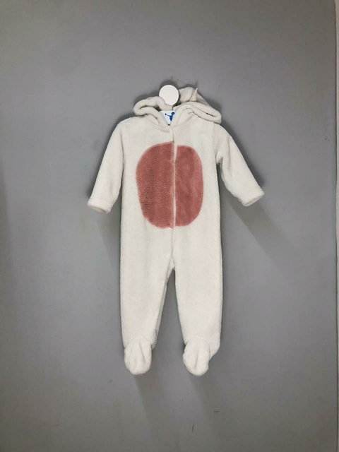 Macacão Bebê Push Branco Baby Way - comprar online