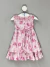 Vestido Florido Rosa Pequerruchos Infantil - Cresci Voando - Brechó Infantil Online