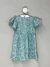 Vestido Florido Azul Elian Infantil - Cresci Voando - Brechó Infantil Online