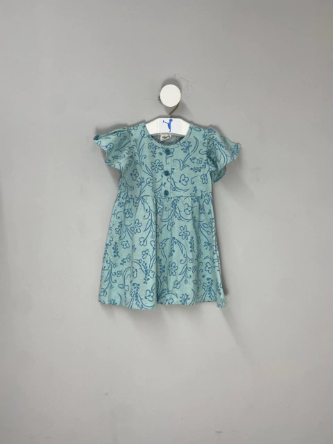 Vestido Florido Azul Elian Infantil - comprar online