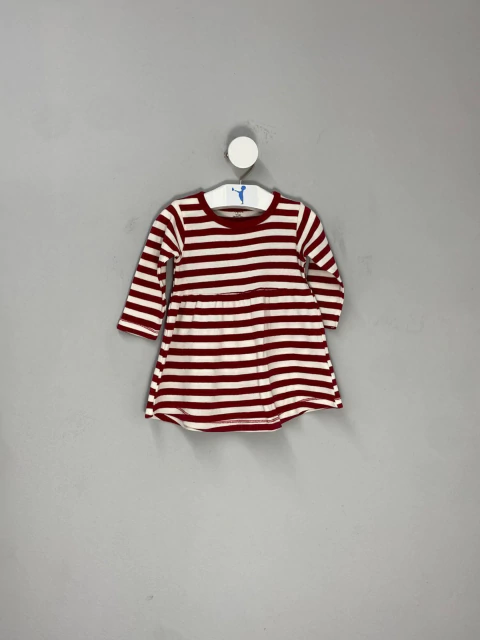 Vestido Listrado Vinho Nature Infantil - comprar online