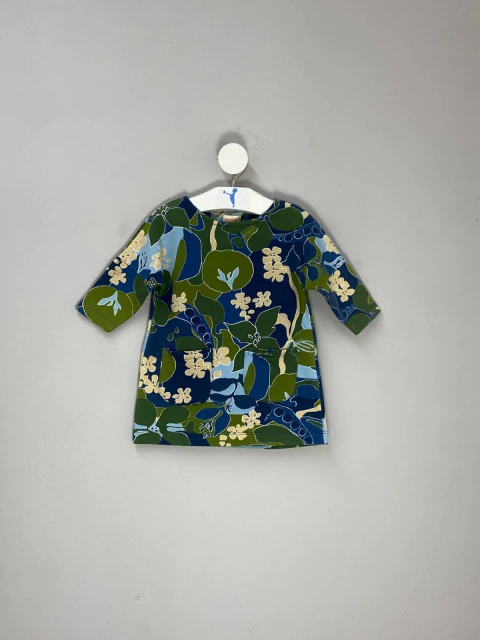 Vestido Florido Green Infantil Manga 3/4 - comprar online